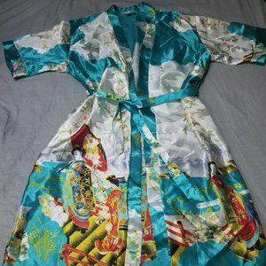 Sexy Japanese Kimono and Slip